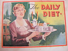 Alka-Seltzer: The Daily Diet Promotional Antique Advertisement Booklet 1920's picture