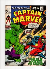 CAPTAIN MARVEL #21 (1970): Nice Book picture