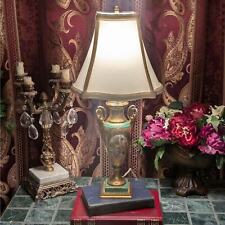 Le Mieux French Hand Decorated 24K Gold Ornate Neo-Classical Porcelain Lamp 40s picture