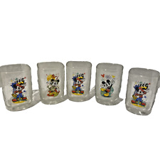 Vintage 2000 McDonald’s 5 Pc Walt Disney World Celebration Glasses Mickey Mouse picture