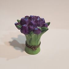 Limoges Tulip  Boquet Peint Main Chamart Trinket Box. picture
