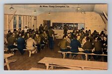 Camp Livingston LA-Louisiana, At Mess, Antique, Vintage Postcard picture