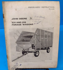 John Deere Predelivery Inst.,PDI-C19500,  214 & 216 Forage Wagon picture