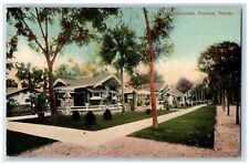 Daytona Florida FL Postcard Snider Bungalows Exterior Scene 1914 Antique Trees picture