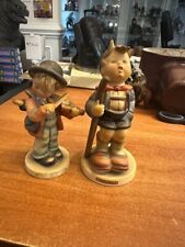 Goebel Hummel Little Hiker Boy plus Violin Figurine W Germany 4” Collectible picture