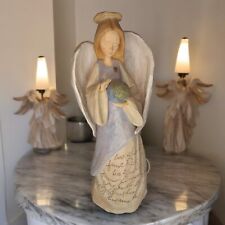 Enesco Foundations Angel Resin Figurine We Shall Find Piece,We Shall Hear Angels picture