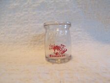 Borden's Dairy ELSIE COW 2-Side Red Pyro 1/2 Ounce Glass Advertising Creamer Jar picture