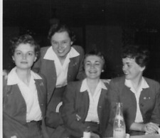 2V Photograph Group Photo Portrait Pretty Women Laughing 1950's SIZE: 3.5x3.5 picture