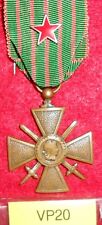 VP20 French Croix de Guerre with wound star on it date 1918 picture