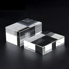 K9 Optical Glass paperweight 6x6x15cm Artificial Crystal Glass Cuboid Prism picture