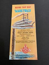 1970's Mark Twain Bayou Trip Map Brochure New Orleans Louisiana picture
