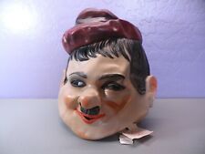 Vintage Laurel and Hardy Halloween Mask Cesar 1985 Oliver Hardy With Hang Tag  picture