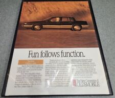 1990 Oldsmobile Vintage Print Ad Cutlass Calais SL Fun Function Framed 8.5x11  picture