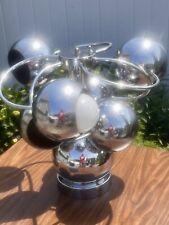 MCM Midcentury SPACE AGE CHROME SPUTNIK 6-Light EYEBALL Curved Table Lamp picture