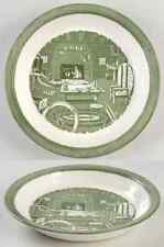 Royal  Colonial Homestead Green Pie Serving Plate 642882 picture