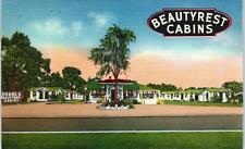 BAYARD, FL Florida   BEAUTYREST CABINS  c1940s  Linen  Roadside  Postcard picture