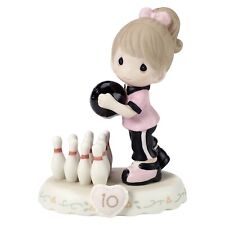 Precious Moments Growing in Grace Figurine Age 10 Birthday Brunette 154037B picture
