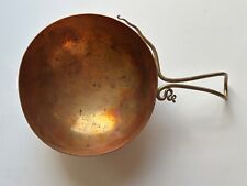 Joe Spoon Copper & Brass Pot 1996 Hand Wrought Handmade 9” Pot Bowl picture