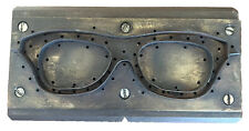 Vintage Mid Century Steel Brass Rectangular Eyeglass Mold Sculpture Art Deco picture