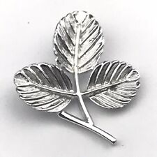 Leaf Shape Brooch Pin Silver Tone Floral Vintage Sarah Coventry picture
