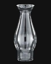 New Pearl Lotus Crimp Top Clear BOROSILICATE Glass Globe 2 1/16 X 6 3/4  #909 picture