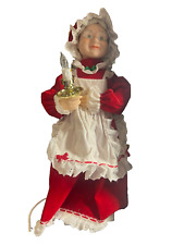 Vtg Holiday Time Illuminated Animated Figure Mrs Claus Music Christmas 1990s picture