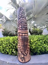 New 3’ Tongan Style Tiki W/ Octopus by JaTiki & Smokin' Tikis Coco Palm picture