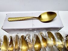 Fortessa Lucca Faceted 18/10 SS Flatware, Tea/Coffee Spoon, 5.9