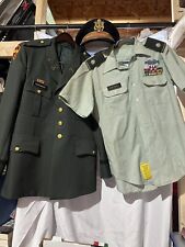 Vietnam War Era US Army Officer's Class A Uniform Jacket, Shirt & Hat NAMED picture