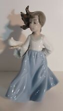 1988 LLADRO NAO GIRL W/ DOVE PORCELAIN FIGURINE HAND MADE IN SPAIN 7 1/4