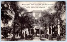1940 PALM PARK INN CLERMONT FLORIDA FL ESTELLA PATTERSON OWNER VINTAGE POSTCARD picture