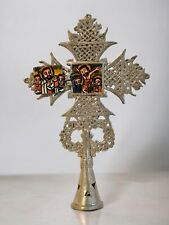 Ethiopian Orthodox Cross Icon  Handmade Processional  Ethiopia Home Decor Marry picture