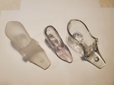 ANTIQUE EAPG 1876 GILLINDER Centennial Exposition CLEAR & FROSTED GLASS SHOE  picture