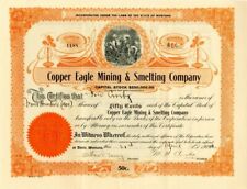 Copper Eagle Mining and Smelting Co. - Stock Certificate - Mining Stocks picture