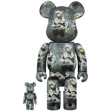 Medicom Toy BE@RBRICK Bearbrick 400% + 100% RIOT COP Authentic Goods picture