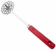 Made in Mexico Manual Bean Potato Masher Wooden Red Handle/Metal picture