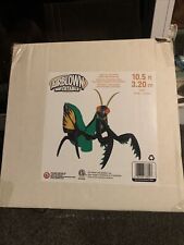 Gemmy Projection Airblown Kaleidoscope Preying Mantis  10.5 ft Tall Retired NEW picture