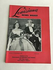 September 1949 Louisiana News Digest Magazine Dept of Commerce & Industry picture