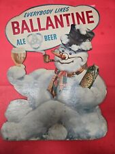 Vintage Original Standing Ballantine Beer Ad 1948 Rare stand still works picture