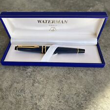 Waterman Paris Expert II Ballpoint Pen Blue & Gold  In Box Original picture