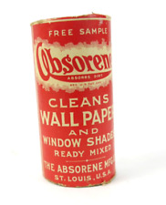 Vintage Absorene Free Sample Tube Empty Antique Wallpaper & General Cleaner picture