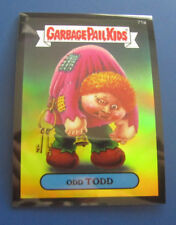 2014 GARBAGE PAIL KIDS GPK CHROME SERIES 2 BLACK REFRACTOR #71A ODD TODD picture