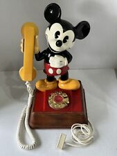 Vintage Disney Standing Mickey Mouse Rotary Dial Telephone Phone Tone Dial 1976 picture