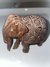 Vintage Handcarved Wooden Elephant Figurine/Sculpture  picture