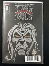 King in Black #1 Blank Sketch Variant Cover Knull Signed Remarked Haeser NM *A5 picture