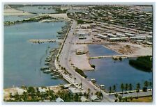 1967 Airview Of Roosevelt Boulevard Yacht Cars Key West New York NY Postcard picture