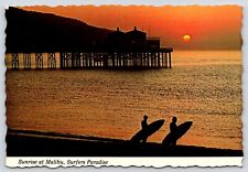 California Malibu Beach Vintage Postcard Continental picture