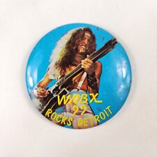 WABX 99 Rocks Detroit Promo Pin Button Pinback Ted Nugent 1970s Vintage Original picture