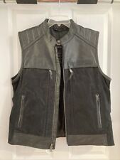 Harley Davidson Men's Synthesis Pocket System Leather Textile Vest picture