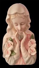 Vintage Small Madonna Ceramic Statue picture